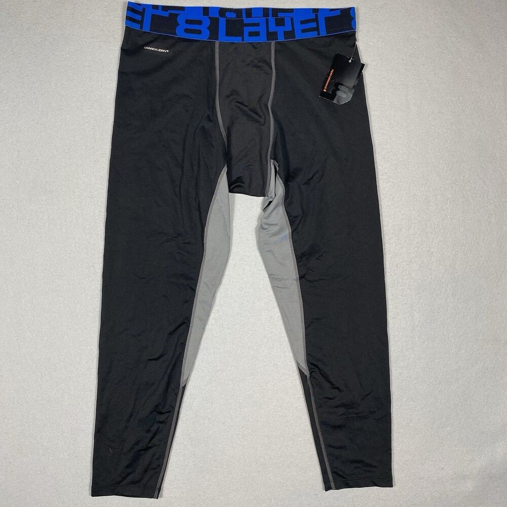 Layer 8 Qwick-Dry Under Garment Muscle Support Performance Leggings Size L